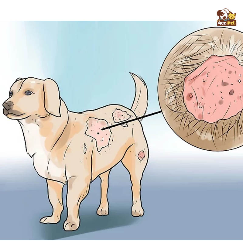 Triệu chứng ghẻ ở chó